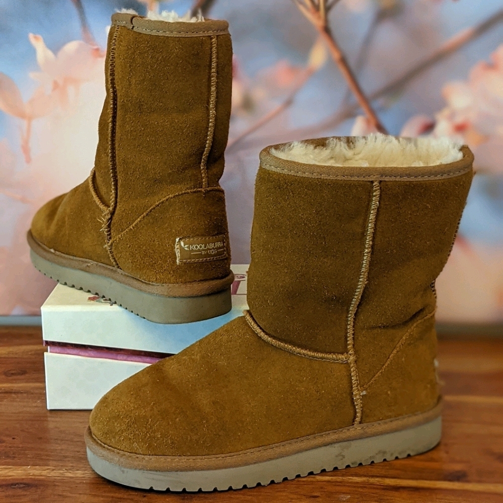 Koolaburra by UGG Tan Leather & Fur Boots 5